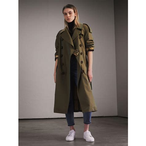 burberry olive green trench coat